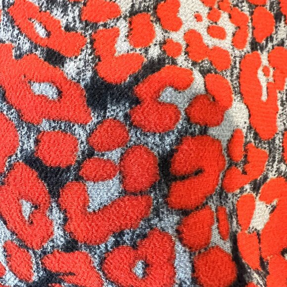 MAJE Pioma Leopard-print Woven Jumpsuit In Imprime Size XS EU 34 Red Gray Grey - Picture 7 of 11